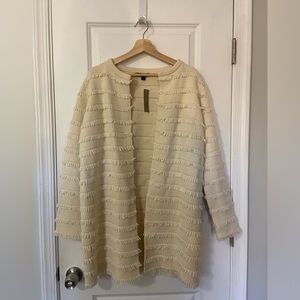 J. Crew Collarless Juliette Sweater-Blazer
